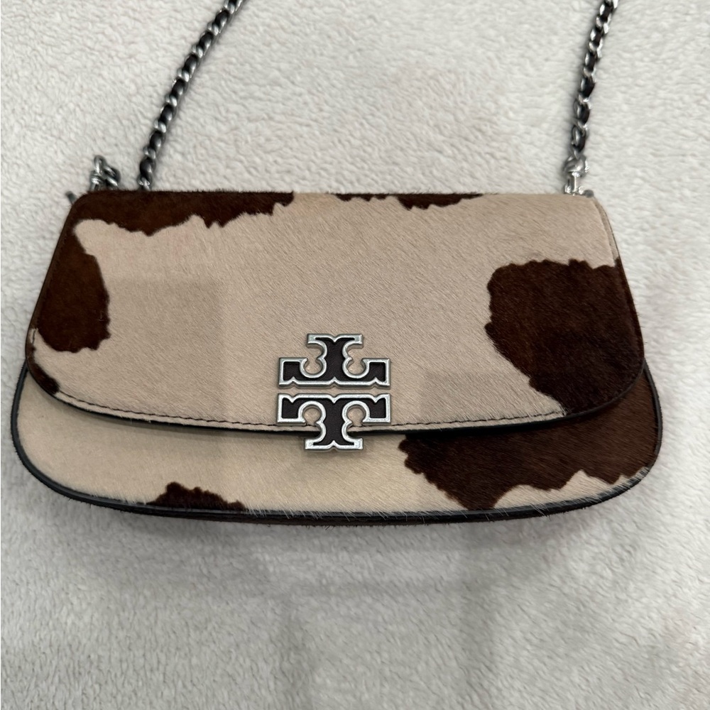 Tory Burch Brown and Cream Shoulder Bag